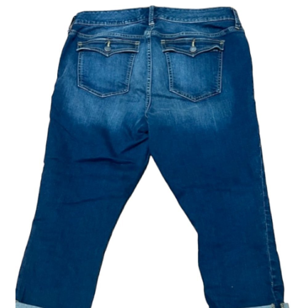TORRID Denim Medium Blue Sophia Crop Button Pocket Jeans Size 12 NWT - Picture 6 of 14